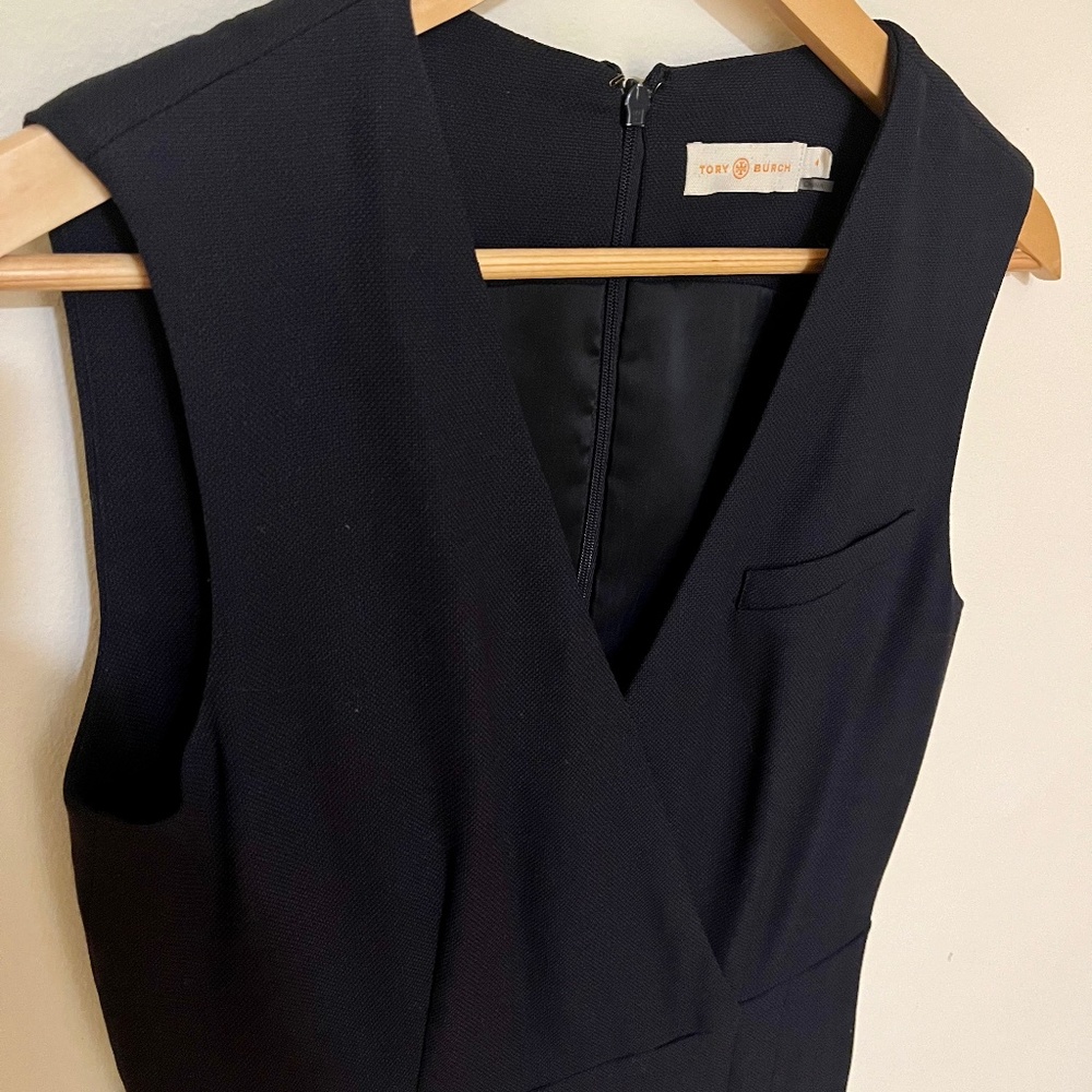 Tory Burch Navy Wool Dress